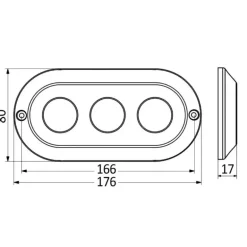 OSCULATI Lampe sous-marine LED 180 W