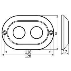 OSCULATI Lampe sous-marine LED 120 W