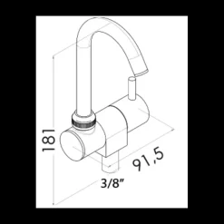 OSCULATI Robinet orientable Slim eau froide