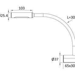 OSCULATI Spot LED articulé de lecture