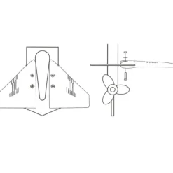 OSCULATI Stabilisateur hydrofoil moteur HB | jusqu'à 50cv
