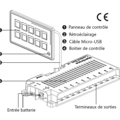 OSCULATI Tableau électrique touch-control