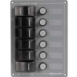 OSCULATI Tableau électrique alu 6 interrupteurs