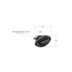PLASTIMO Nable polyamide noire