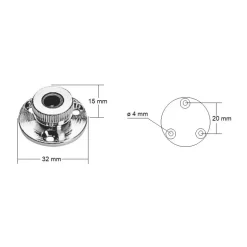 PLASTIMO Passe-fils laiton