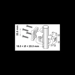 PLASTIMO Plasticlip Support Antenne VHF/GPS