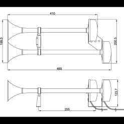 SEAWORLD Avertisseur double 12V