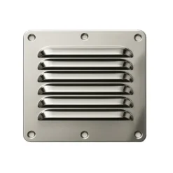 SEAWORLD Grille aération slim en inox 15 cm² | 116 x 128 x 4 mm