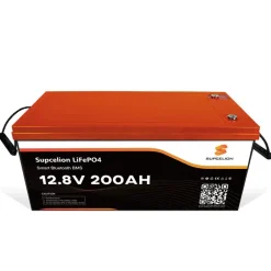 SUPCELION Batterie Lithium Pro 12-200 Ah BT - 2560 Wh
