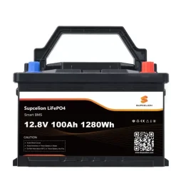 SUPCELION Batterie Lithium 12-100 Ah BT - 1280 Wh