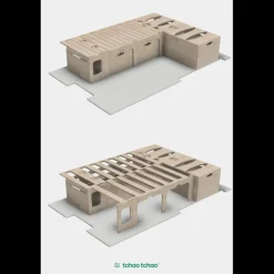 TCHAO TCHAO Kit lit peigne en L + meuble cuisine