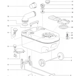 THETFORD Pièces détachées cassette C220