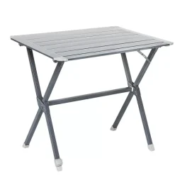 TRIGANO Table à clayettes aluminium 80 cm