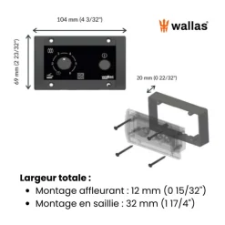 WALLAS XC Duo | Combiné plaque de cuisson + Chauffage