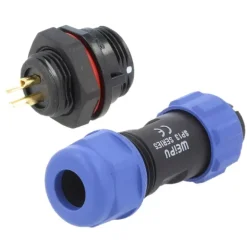 WEIPU Connecteur étanche 2P 13A 1,5 à 2 mm²