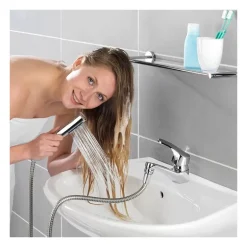 WENKO Douchette pour lavabo à fixation rapide