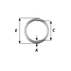 WICHARD Anneau rond inox 316L