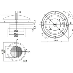 ZADI Aérateur permanent ø 205 mm | aération 28 cm²