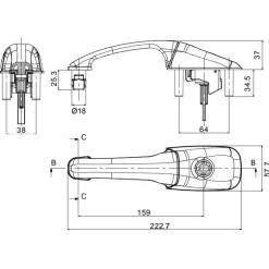 ZADI Serrure Basic kit remplacement